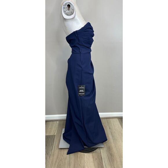 Chiara Boni La Petite Robe Dotai Draped Strapless Gown Size US6 $1250 - Picture 10 of 11